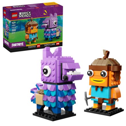 LEGO® BrickHeadz Fortnite - Supply Llama és Fishstick figurák (40881)