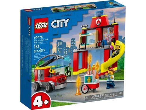 LEGO® City - Tűzoltóállomás és tűzoltóautó (60375)