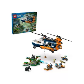 LEGO® City - Dzsungelkutató helikopter a bázison (60437)