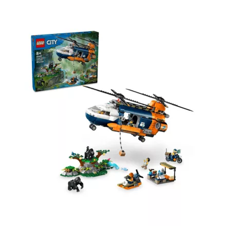 LEGO® City - Dzsungelkutató helikopter a bázison (60437)