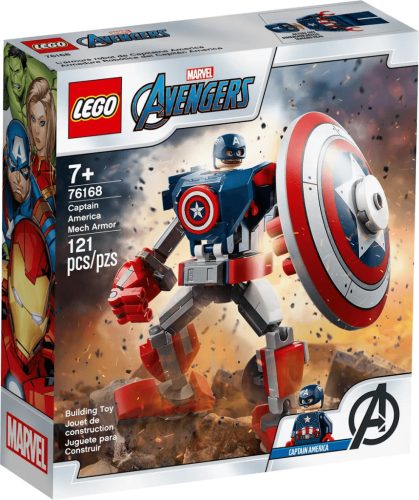 LEGO® Super Heroes - Amerika kapitány páncélozott robotban (76168)